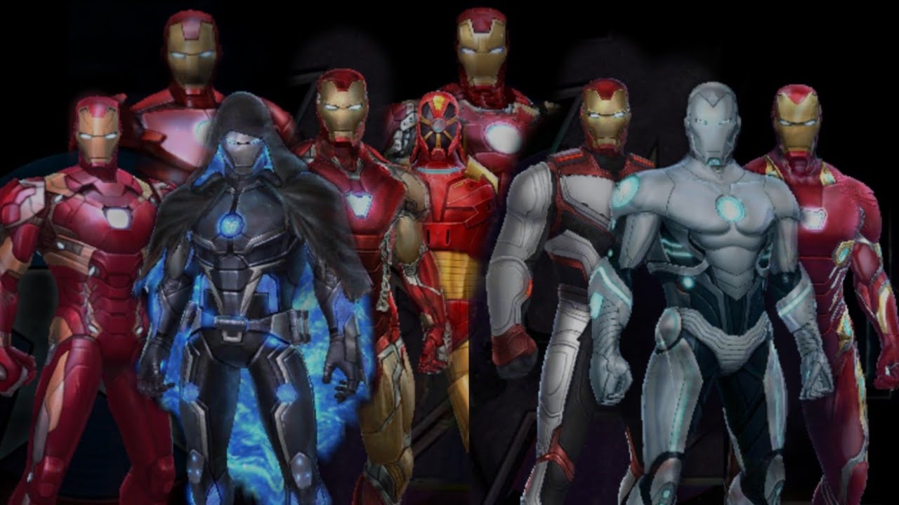 MFF Iron Man All Power, Suits and Skills in Marvel Future Fight | Superior Iron Man🤖🧔💀