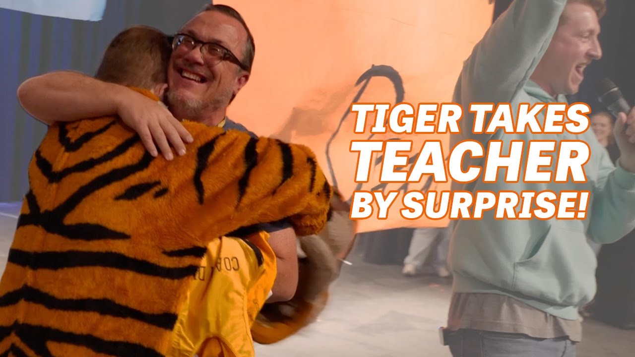 Tiger Takes Teacher by Surprise!