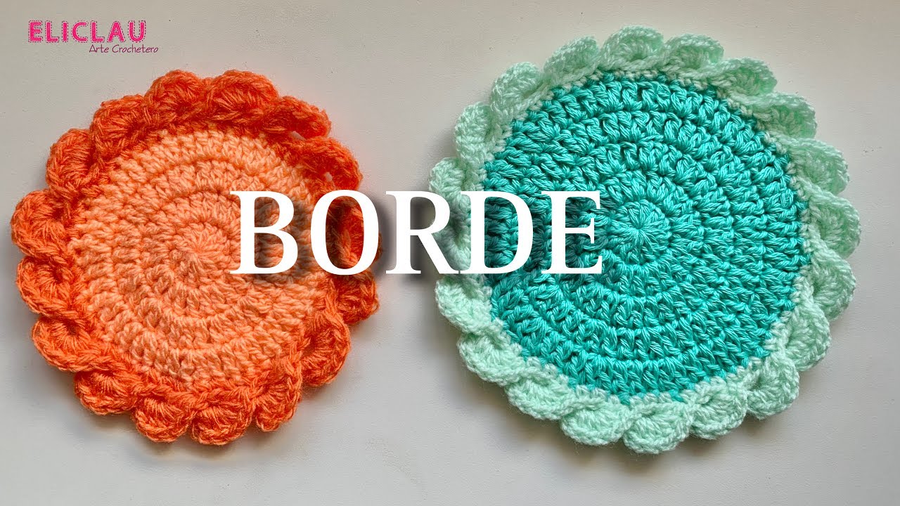 COMO TEJER BORDE DE ONDAS SUPERPUESTAS | Crochet Fácil | EliClau