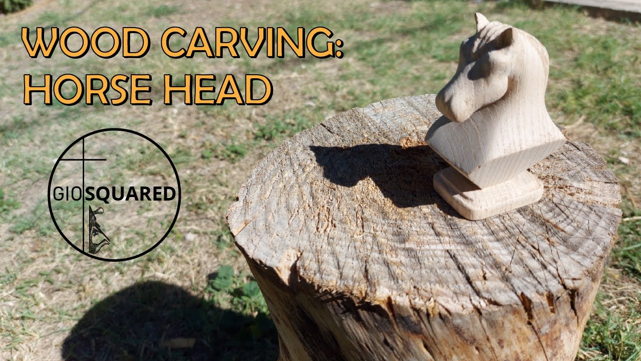 Wood Carving: Horse Head (Hand Tools Only!!)