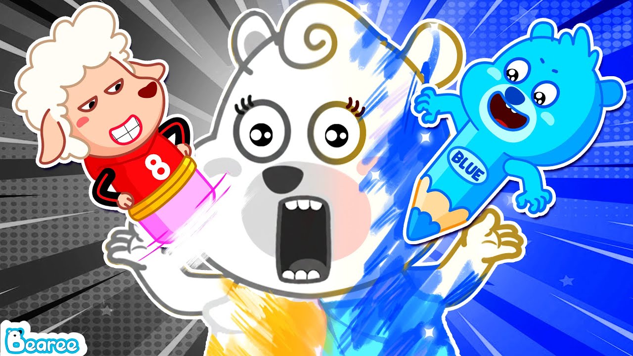 Learn Colors with Little Bear! | Kids Learning Cartoon | Bearee Tales