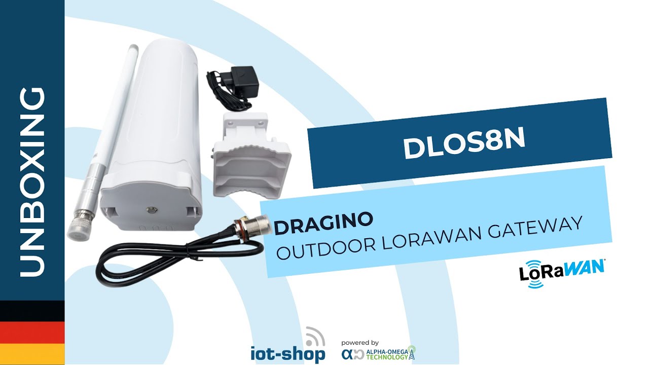 🇩🇪 Unboxing | Dragino DLOS8N Outdoor LoRaWAN Gateway