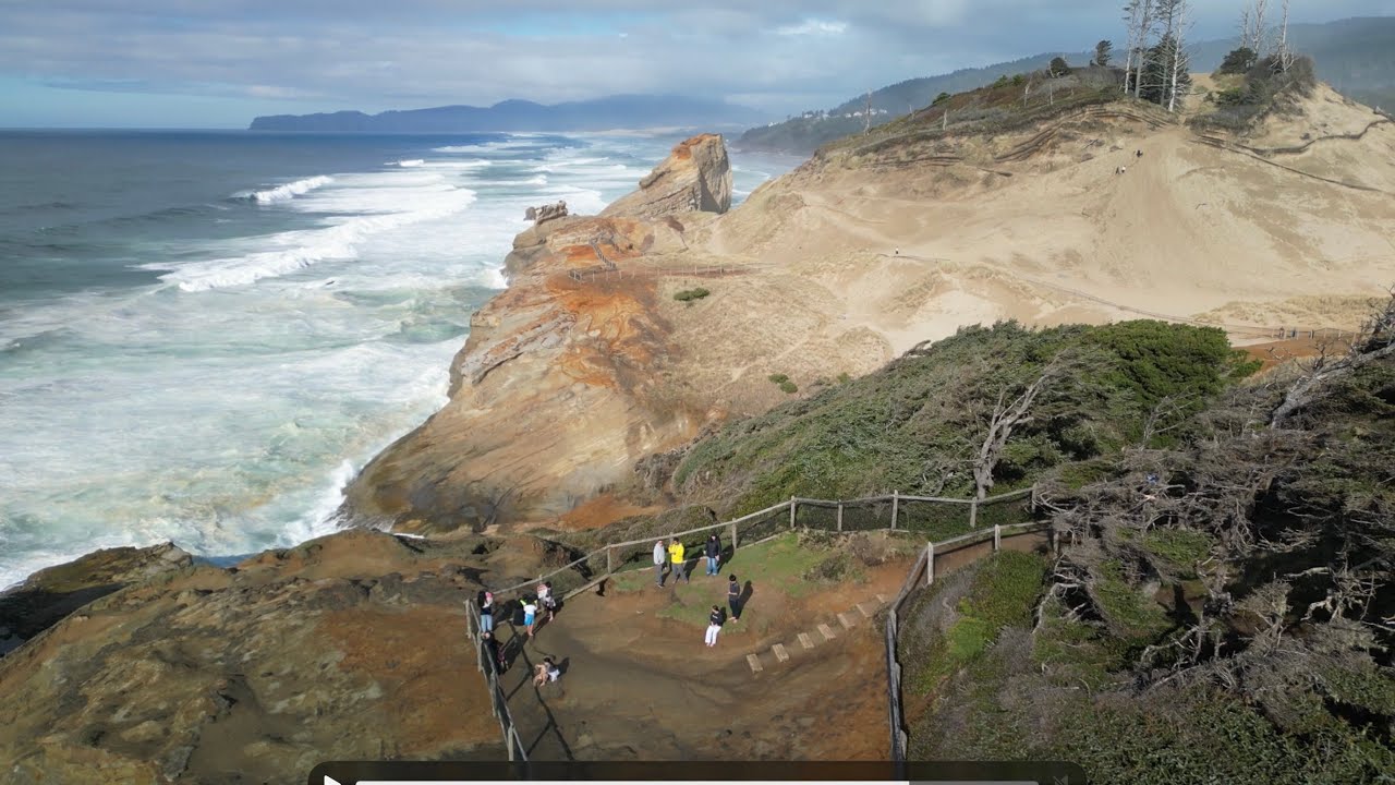 DJI Mini 3 Pro Flight at Cape Kiwanda Pacific City beach