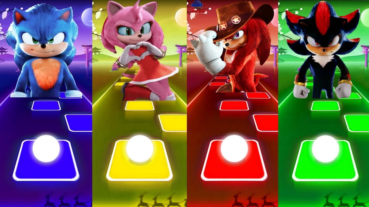 🔴 Sonic SUPER 😱OTHE HEDGEHOG 3 Tiles Hop 🎯 Cedm rush 🟢