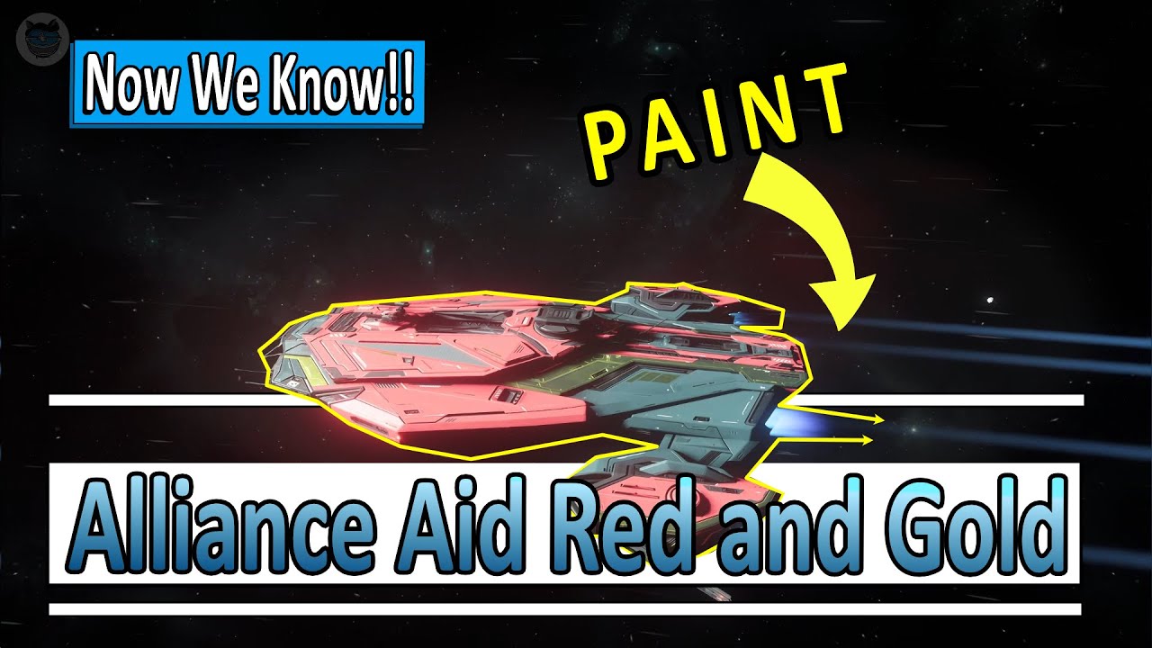 NEW Apollo Alliance Aid RED & GOLD paint/Livery - Star Citizen