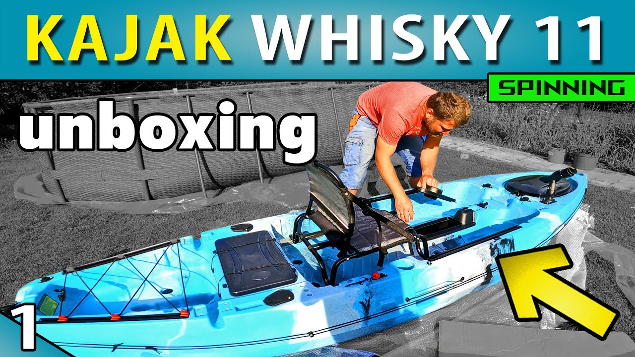 KAJAK WĘDKARSKI ➤ z napędem nożnym - Whisky 11 unboxing (odc.1)