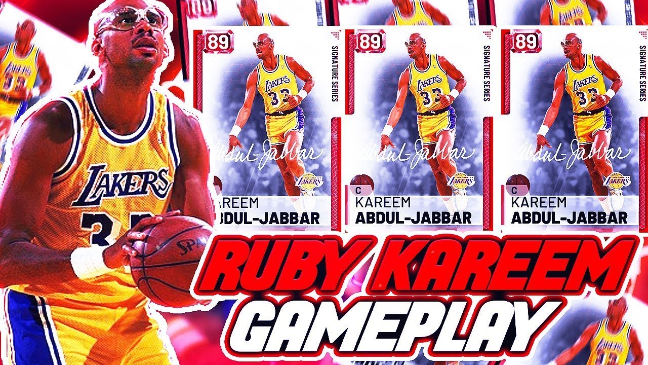 2K MT RUBY KAREEM ABDUL JABBAR GAMEPLAY!! HE IS A 7 FOOT GIANT BUDGET CENTER! NBA 2K19 MYTEAM