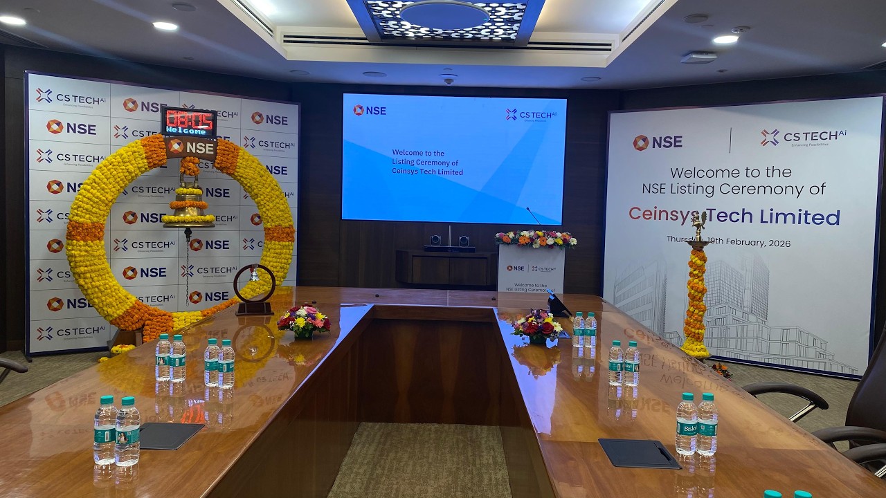 Listing ceremony of Ceinsys Tech Limited