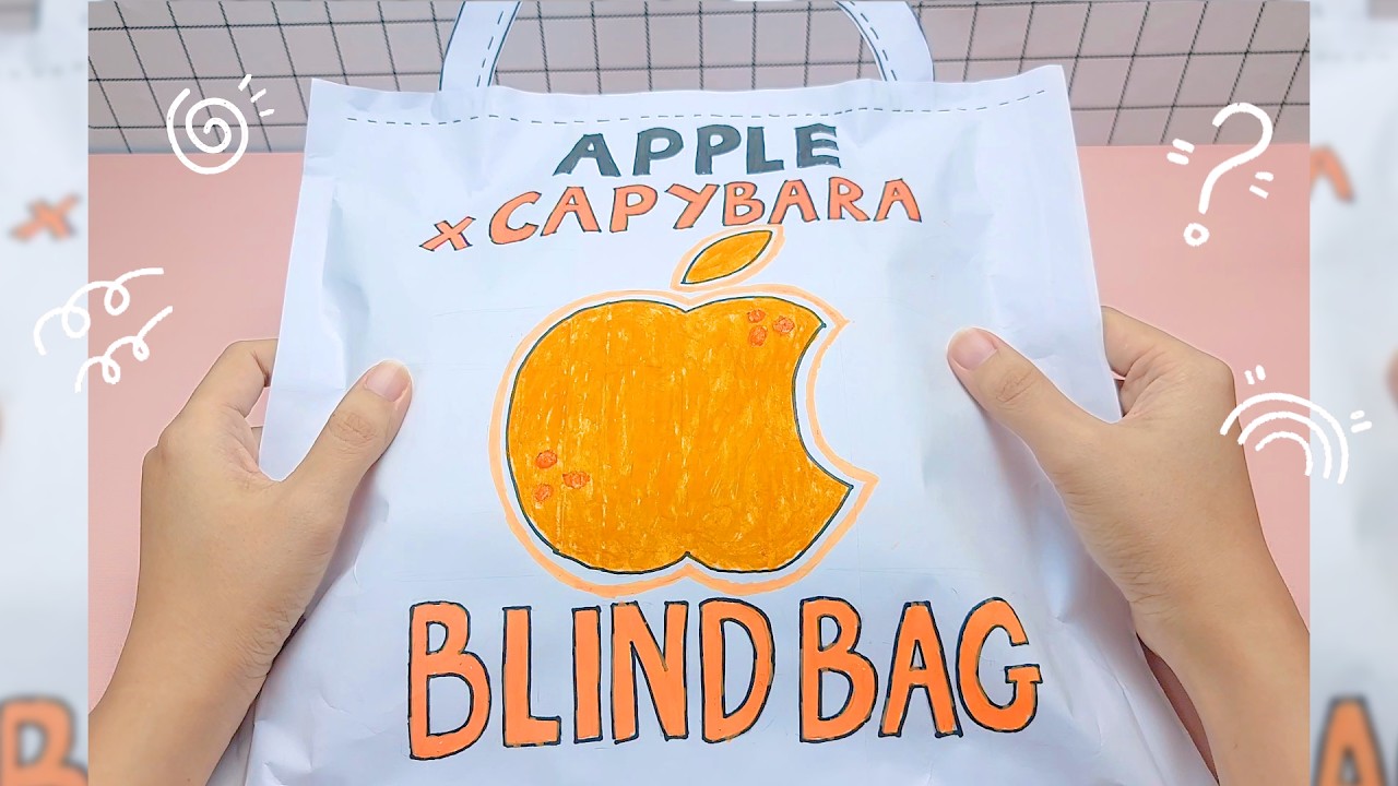 💸Paper Diy💸 APPLE X CAPYBARA Blind Bag opening | How to make? | Tutorial | ASMR | Penny Crafts DIY