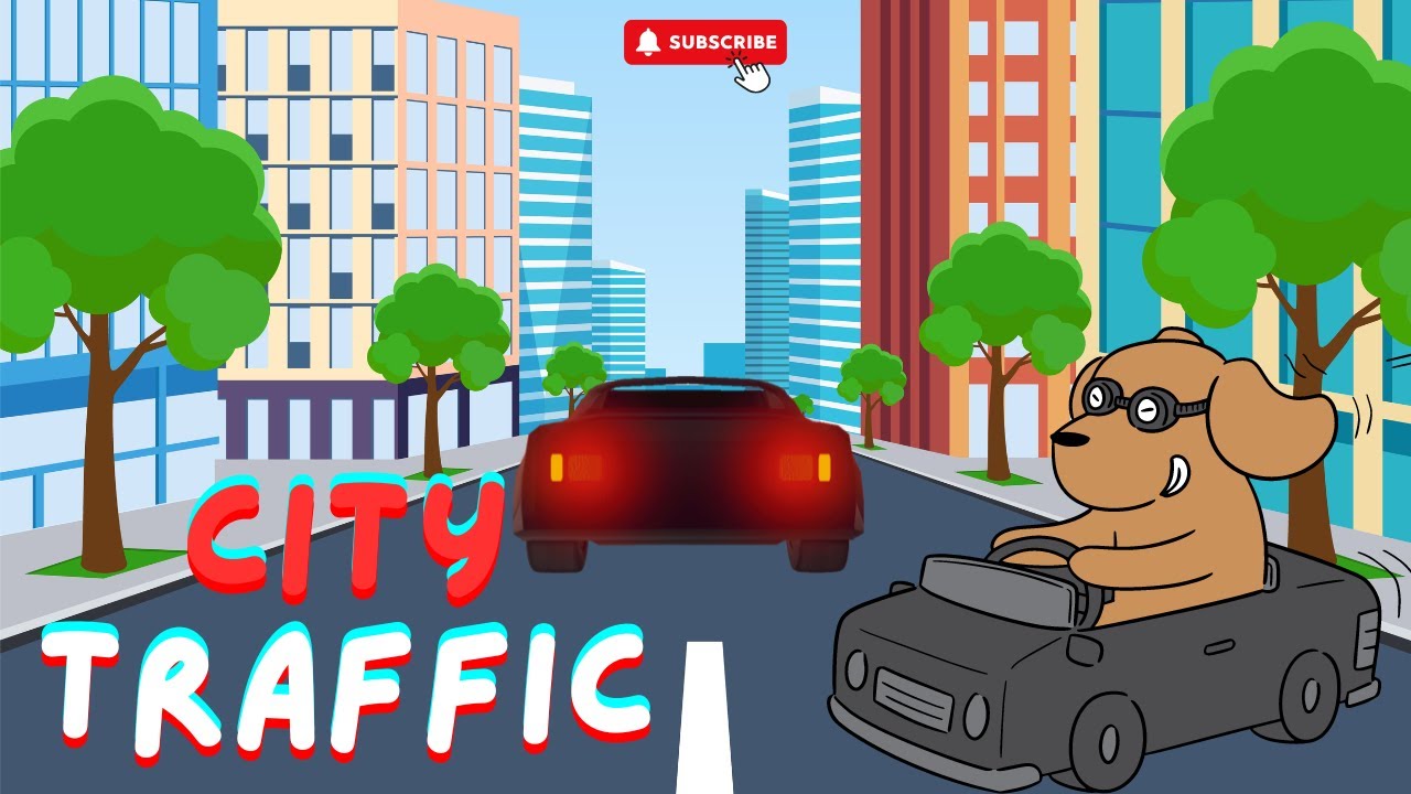 🚗🚓🚕 Городской трафик - Мультик для малышей 🚗🚓🚕