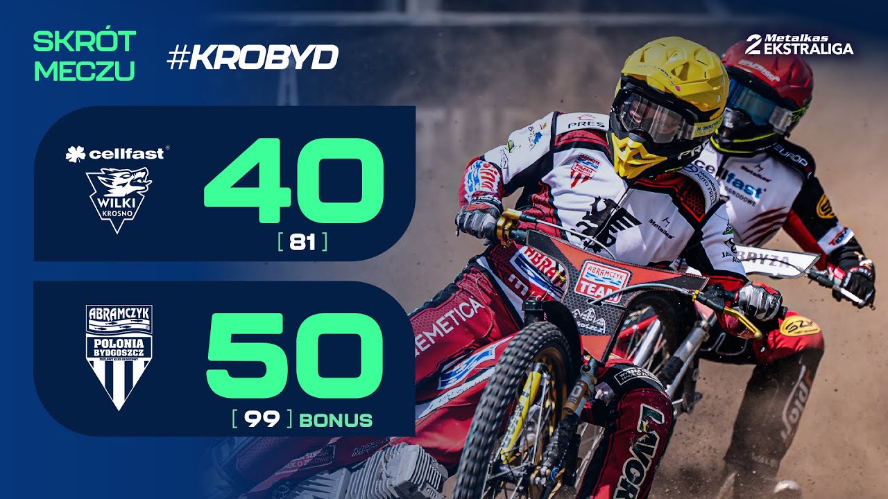 Speedway. Żużel. Mecz: Kryzys Wilków. Gryfy z pewnym zwycięstwem (skrót #KROBYD 40:50 13.07.2025)