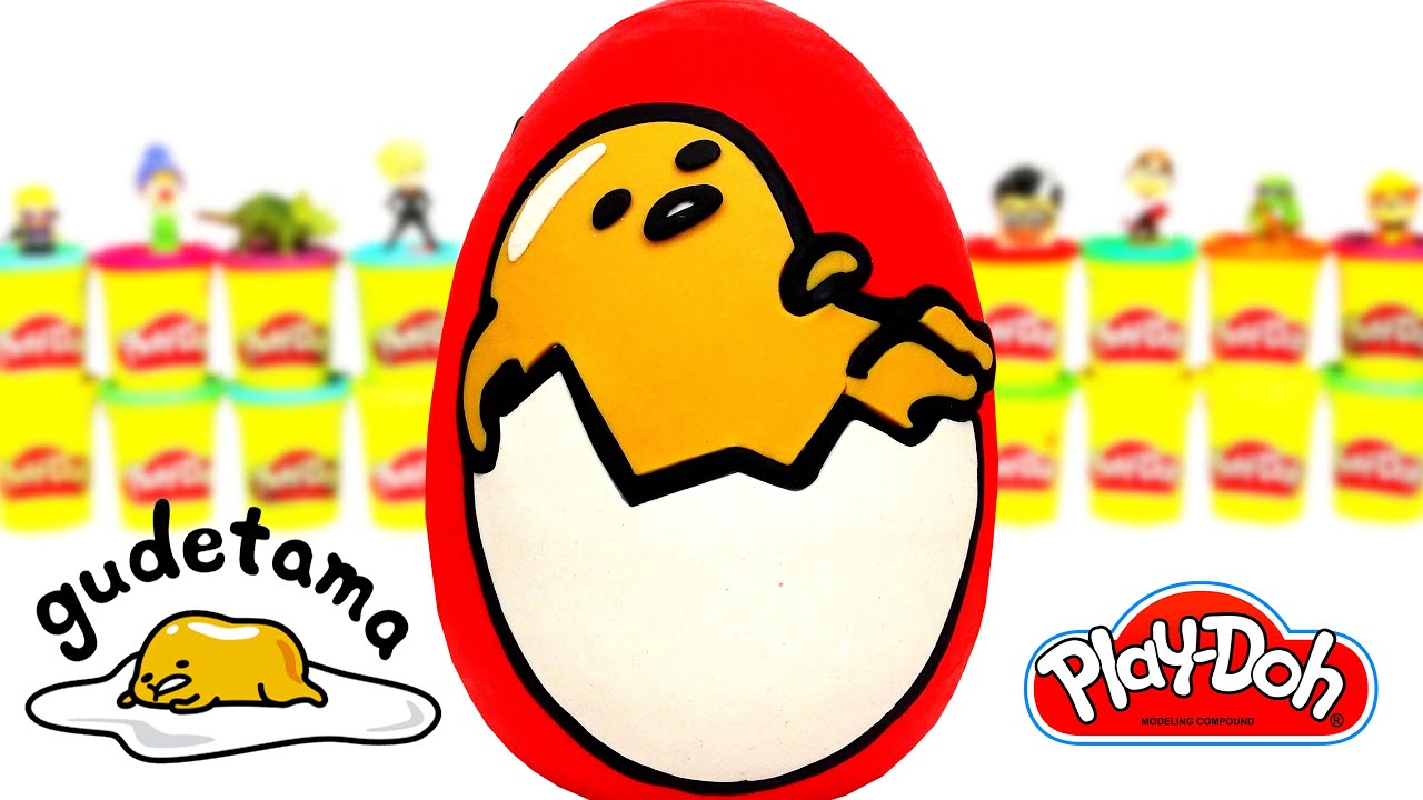 Huevo Sorpresa Gigante de Gudetama Del Cascarón a la Aventura en Español de Plastilina Play Doh
