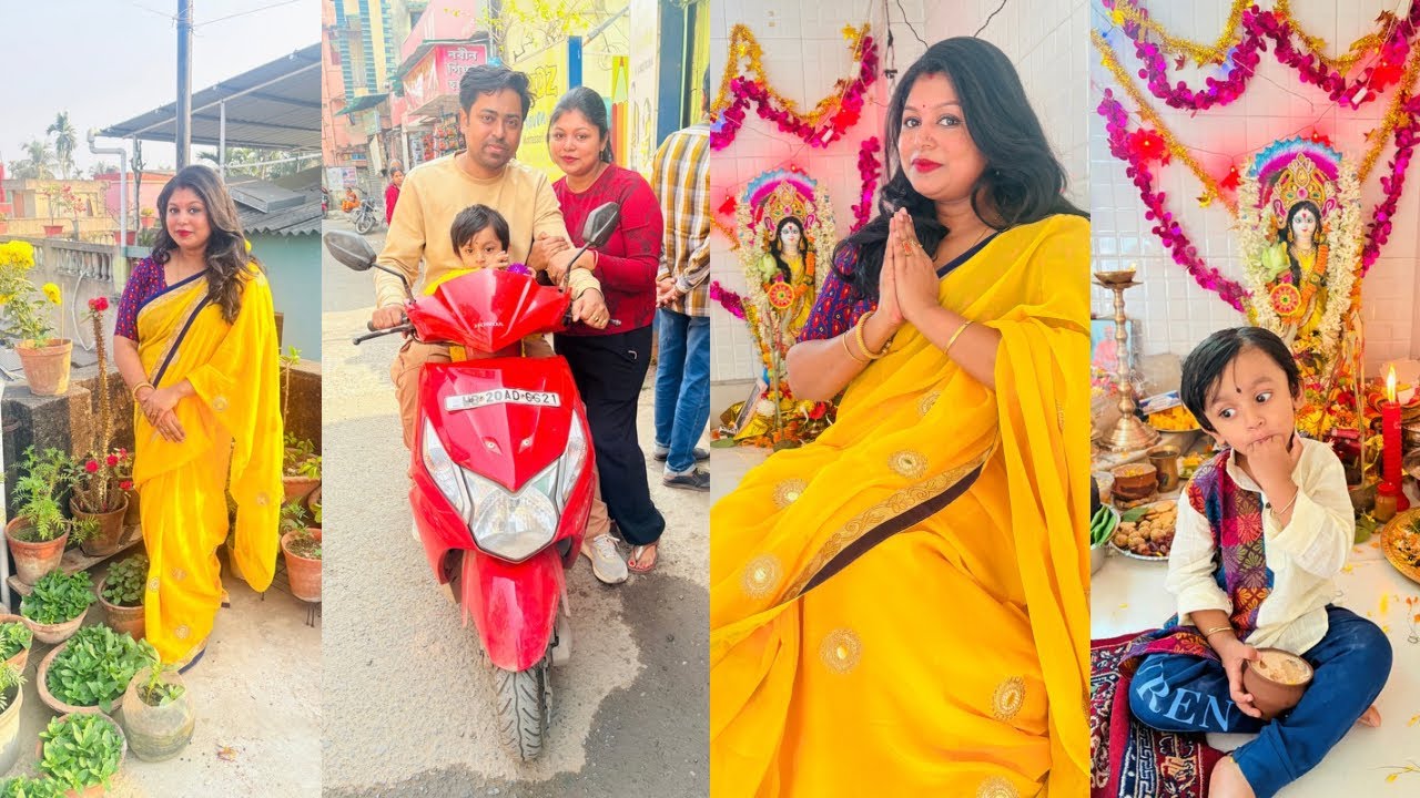 Amader barir Saraswati pujo,upload korte deri hoye gelo,sorry😜🫣