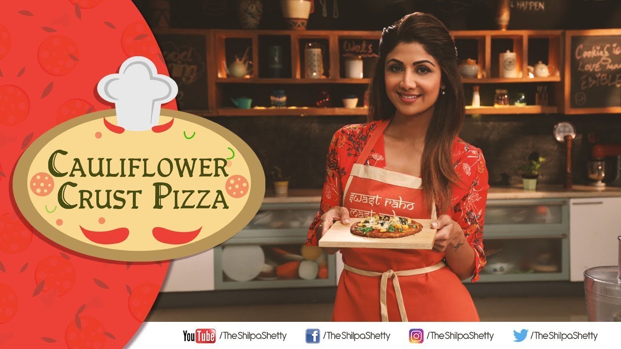 Cauliflower Crust Pizza | Gluten Free | Shilpa Shetty Kundra | Healthy Recipes