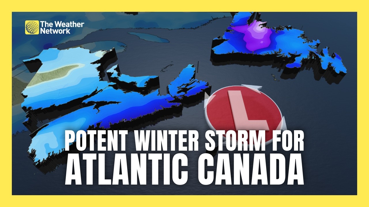 Heavy Snowfall to Impact Atlantic Canada This Week | #forecast