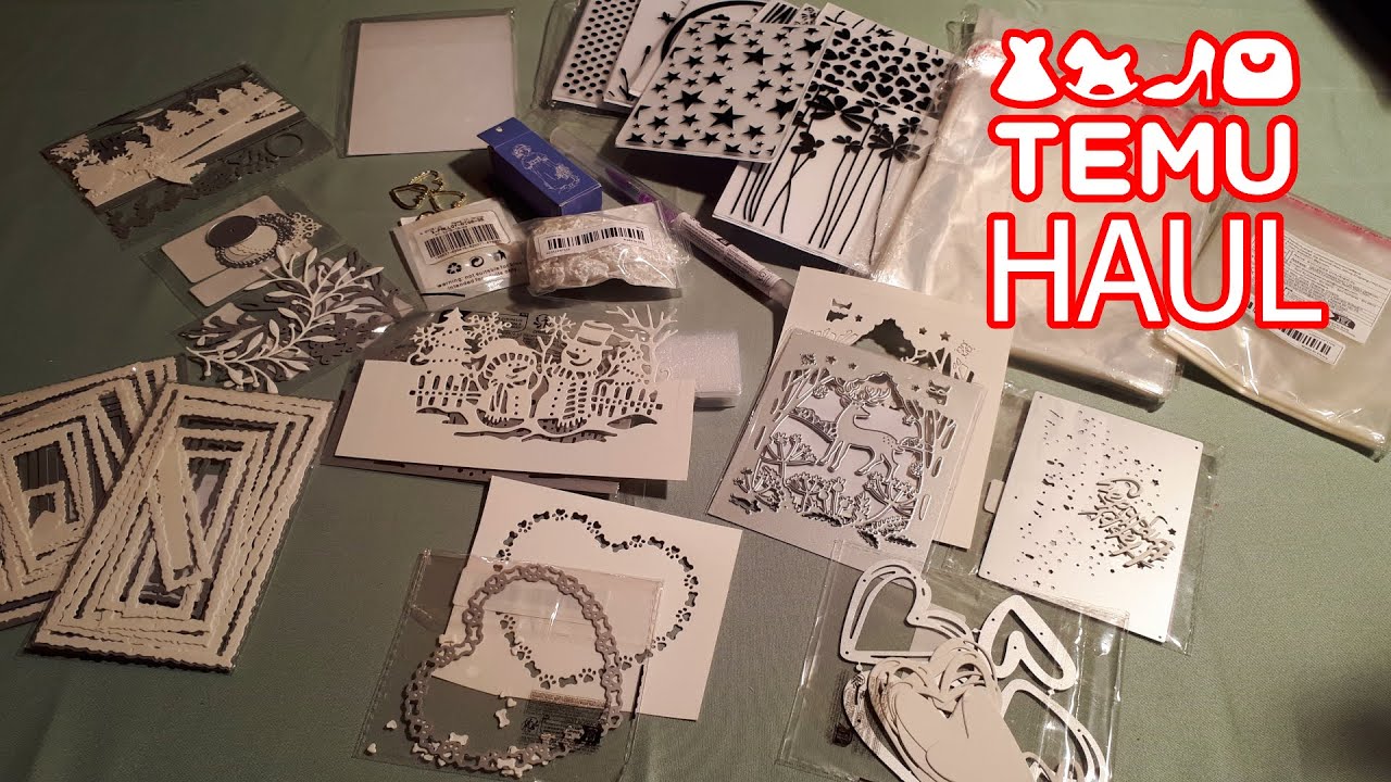 Temu Haul/Mega❤️Stanzschablonen/Prägefolder/So schön