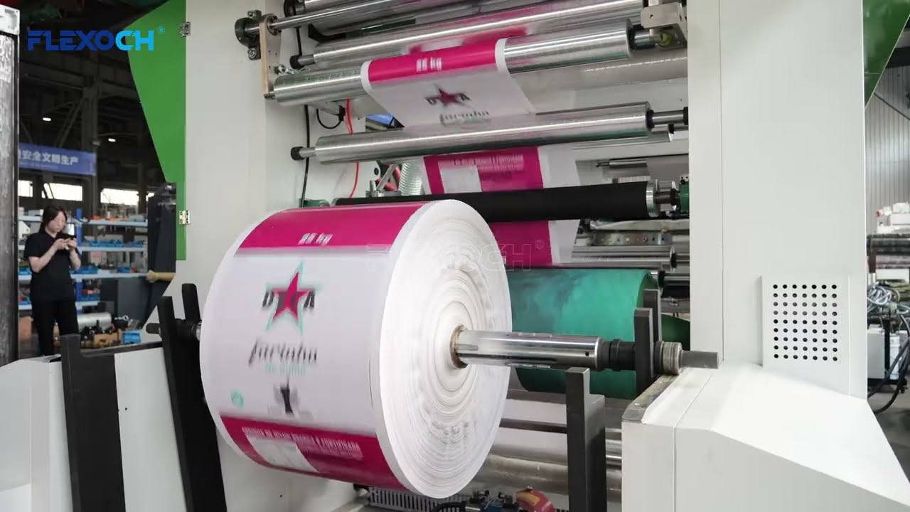 changhong 4 colors PP woven bag CI flexo printing machine CHCI-J model 200m/min