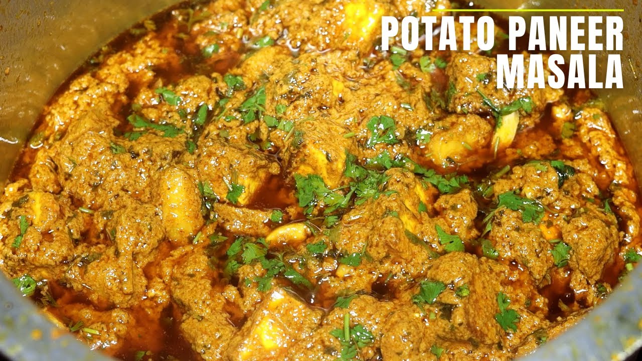 DHABA STYLE POTATO PANEER MASALA CURRY | ALOO PANEER RECIPE | EASY POTATO PANEER RECIPE |THEKITCHENN