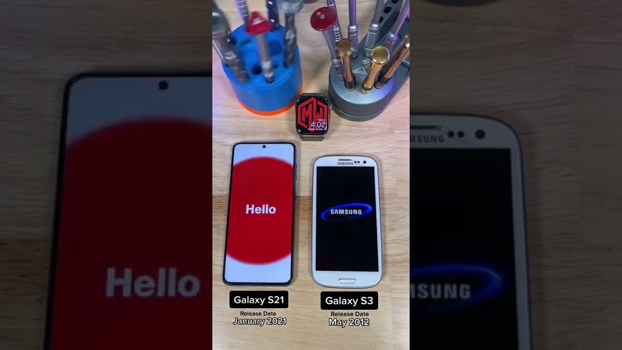 Galaxy S3 vs Galaxy S21 which one powers ON first?! 😄 #samsung #phones #wireless