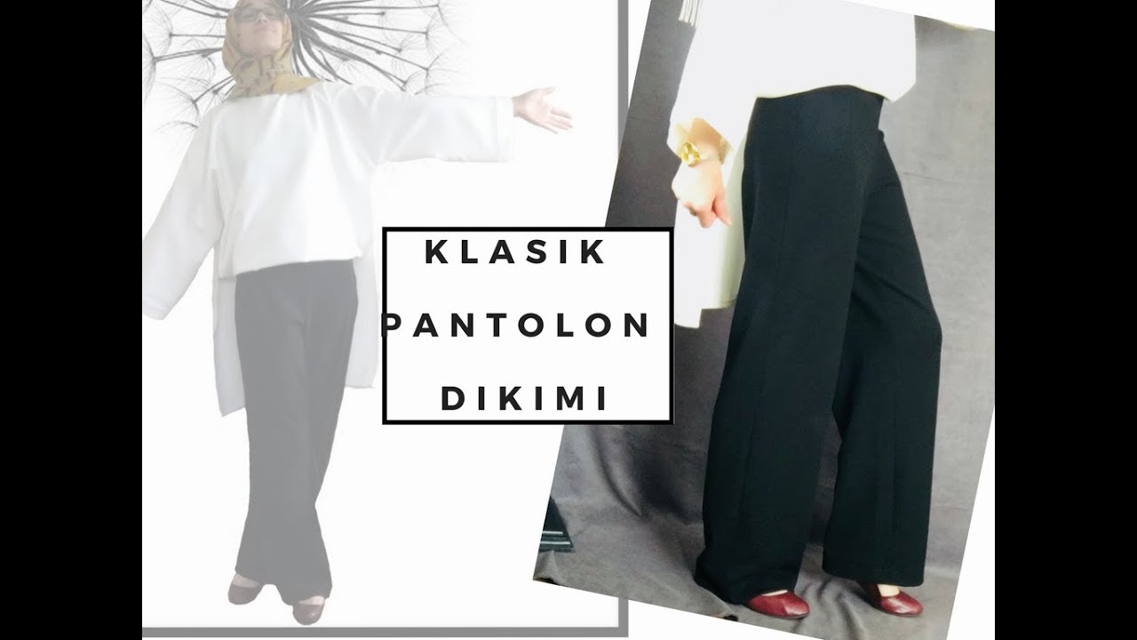 Klasik Siyah Pantolon Dikimi | Burda Dergisinde Bedenler | Kendin Dik #maimor