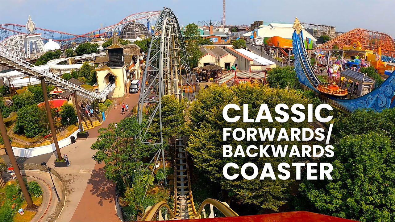 Revolution Front Row POV | Blackpool Pleasure Beach's Classic Arrow Shuttle Loop