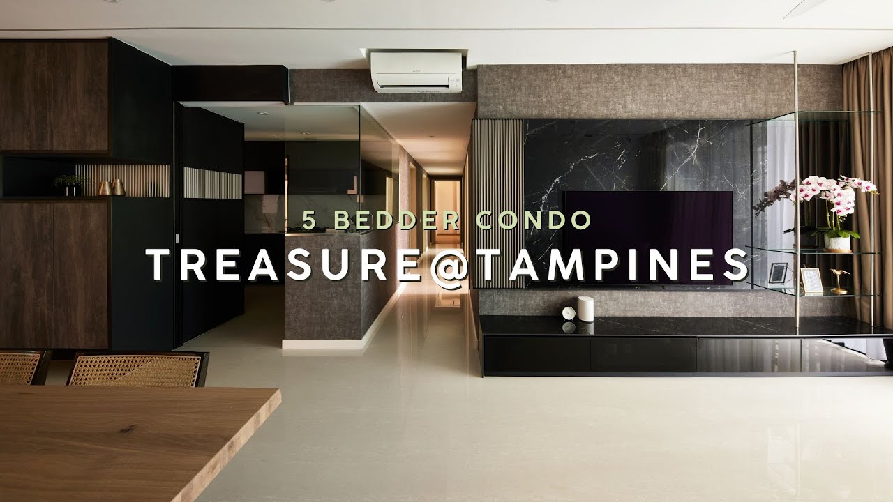 5-Bedroom Condo Renovation at Treasure at Tampines | Modern Luxury Interior Design Singapore