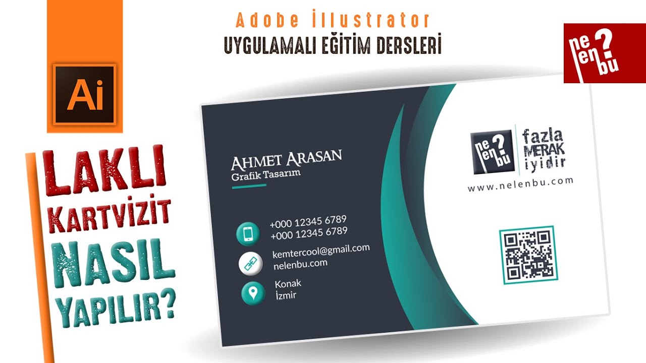 Laklı Kartvizit Nasıl Yapılır? - İllustrator Dersleri