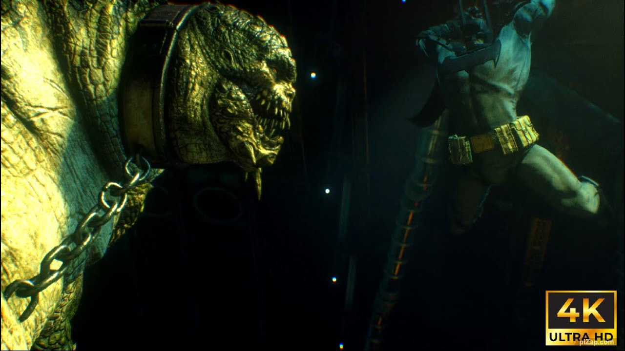 Absolute Batman VS Killer Croc Ark M  (4K) #gaming #batman  #batmanarkhamknight