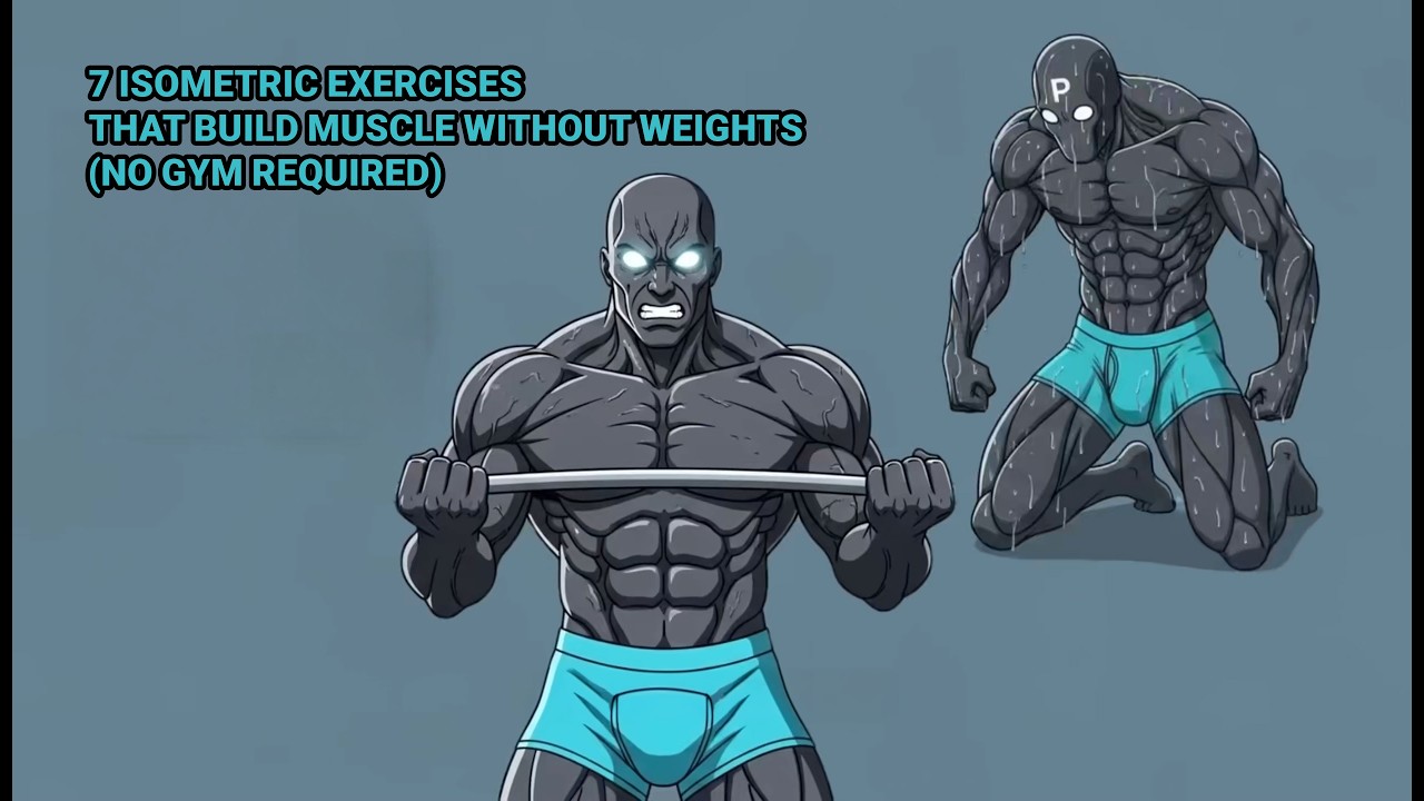 7 Isometric Exercises That Build Muscle WITHOUT Weights (No Gym Required)