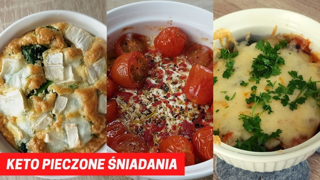KETO śniadania z piekarnika do 5 węglowodanów
