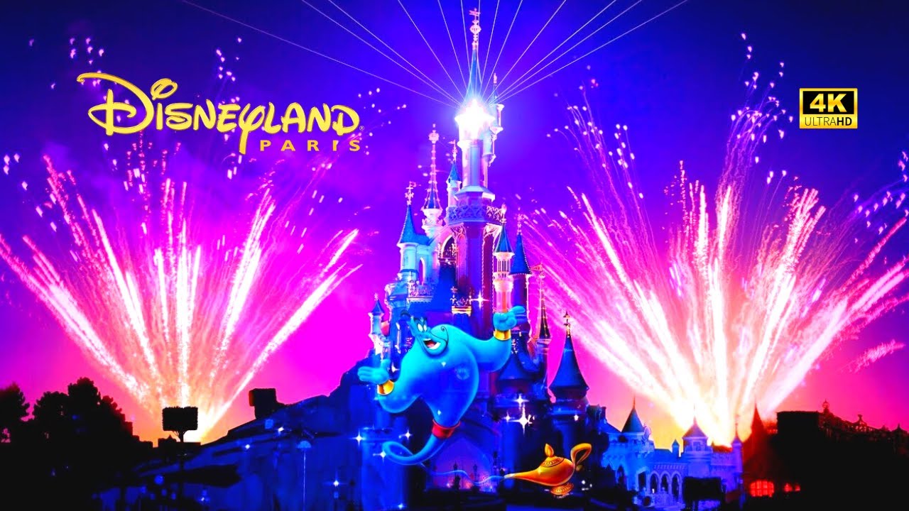 4K Disney Illuminations 2024 I Disney Illuminations Disneyland Paris I Disney Castle Illumination I