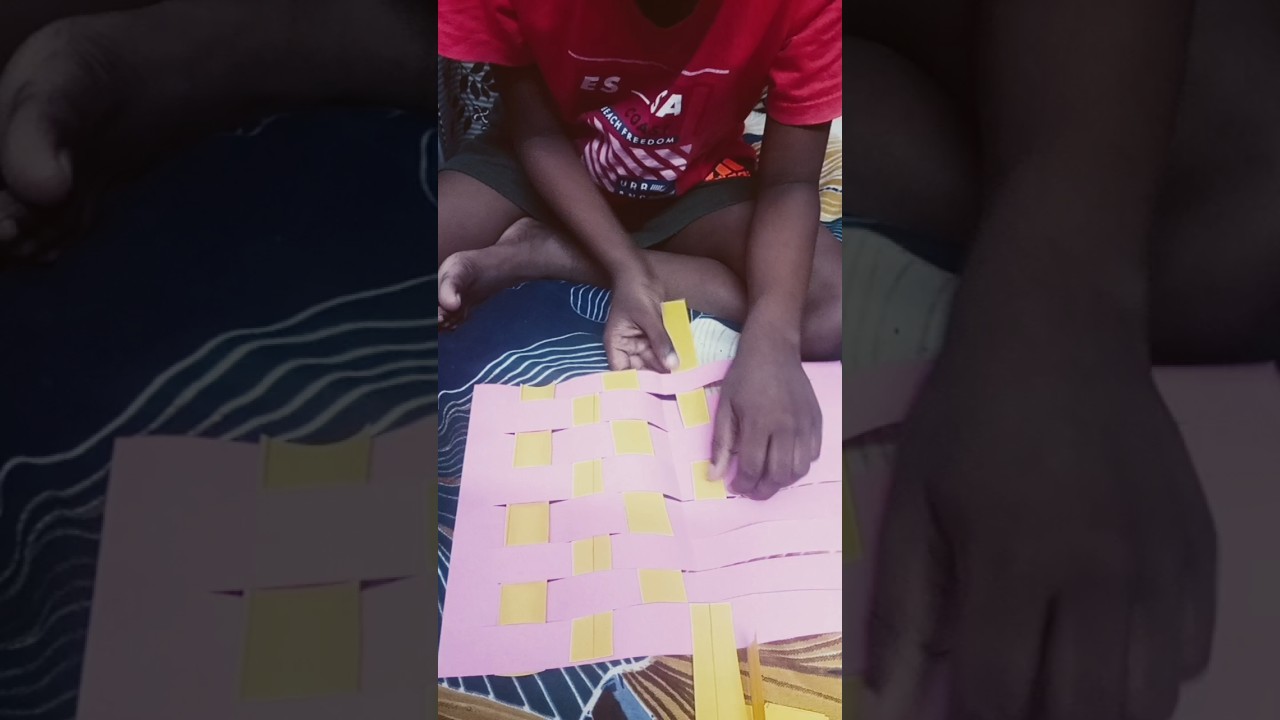 How to make weaving paper