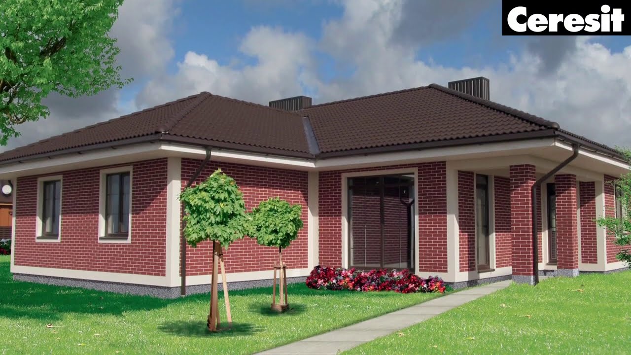 Имитация кирпичной кладки с помощью Ceresit VISAGE CT 60 | DOMINGO.BY