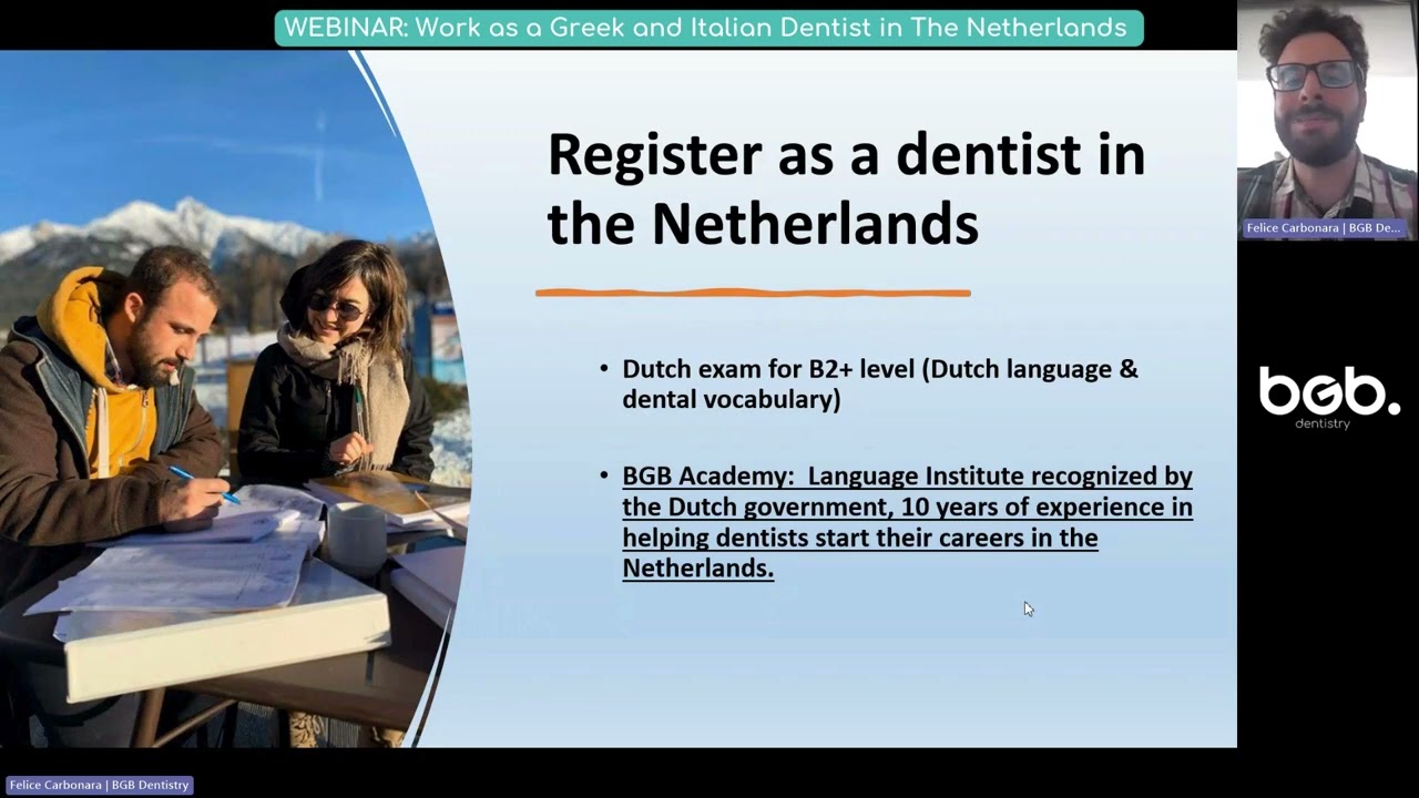 How Greek and Italian dentists can start their career in the Netherlands