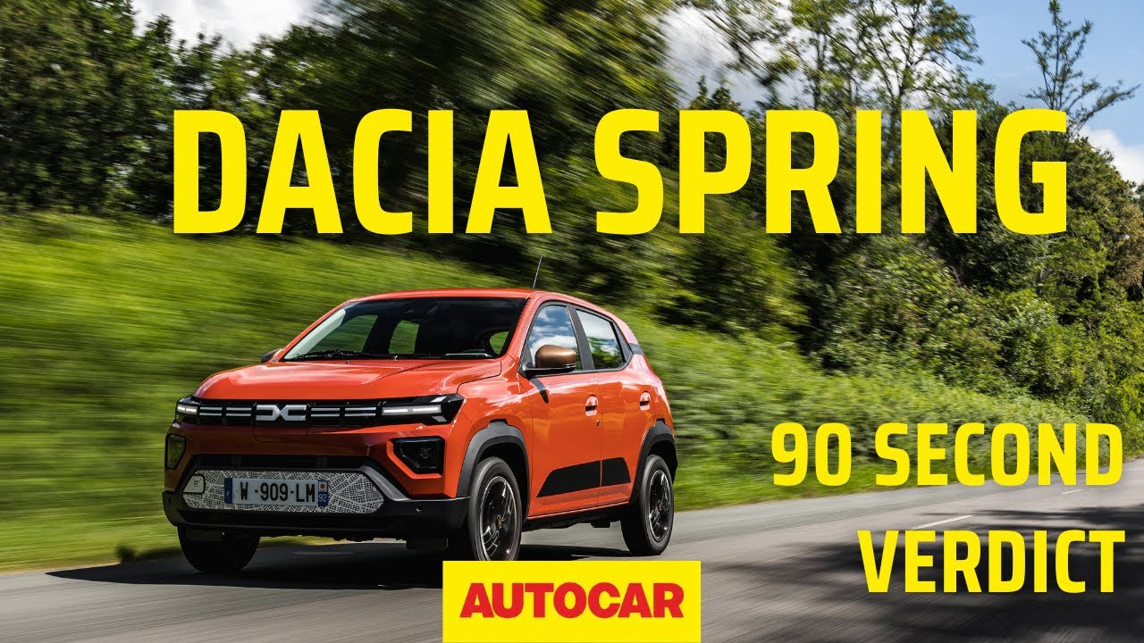 Dacia Spring .:. 90-секундный обзор электромобиля за 15 тыс. фунтов стерлингов