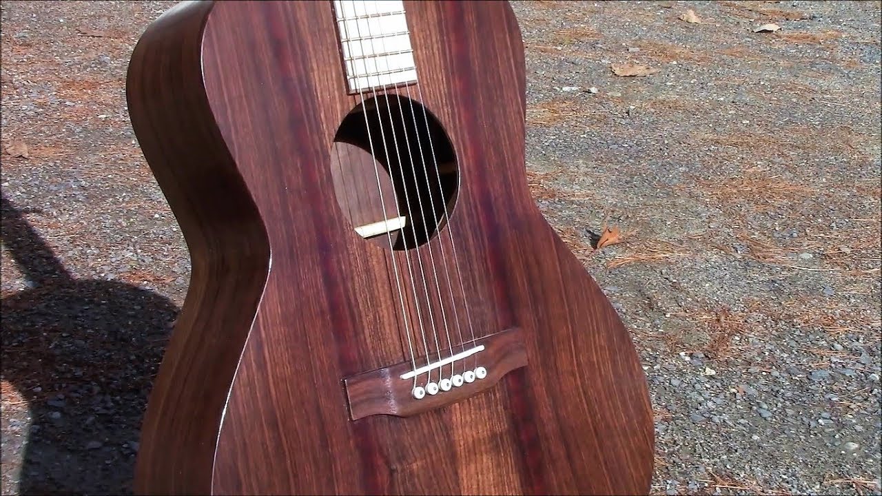 What Would An All Rosewood Acoustic Guitar Body Sound Like?? - LUTHIERY EXPERIMENT