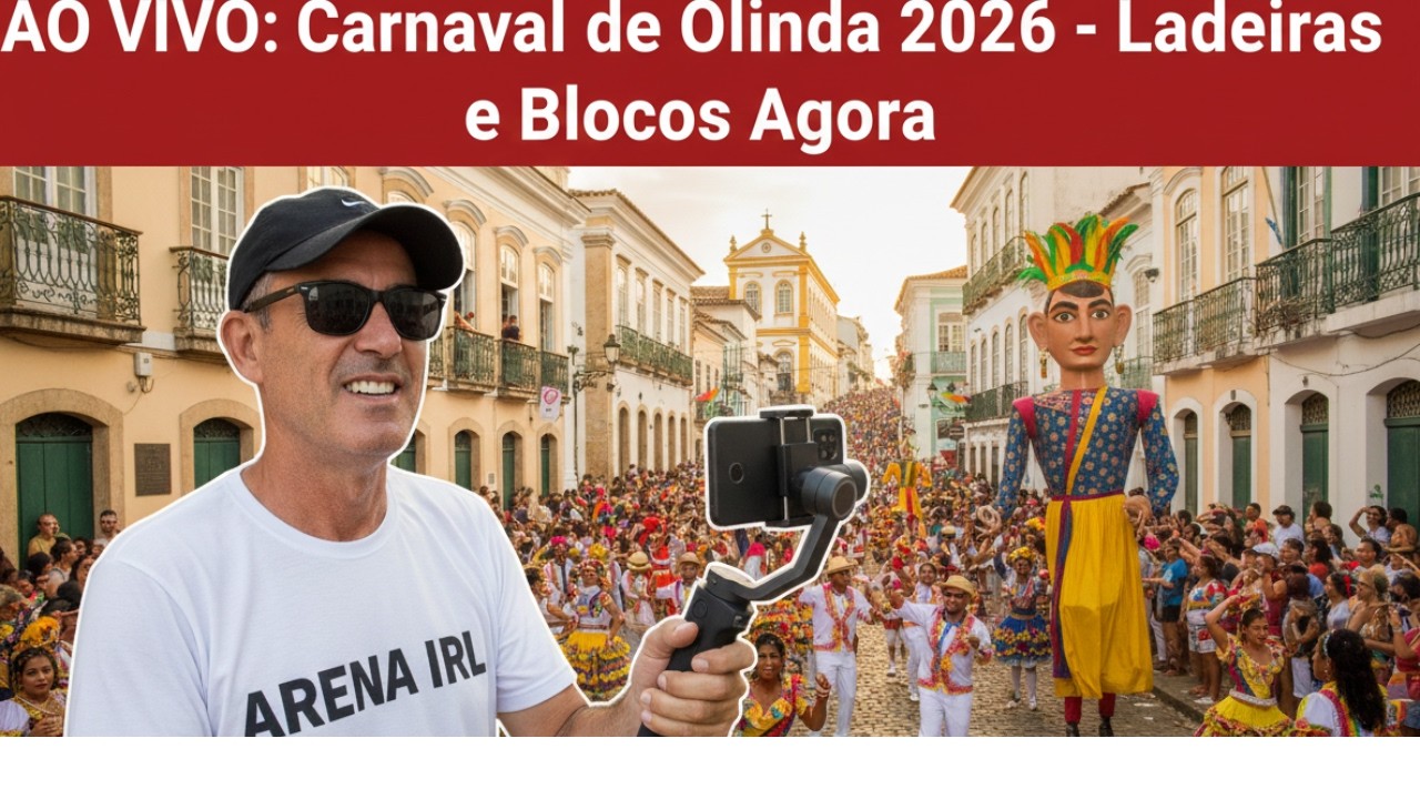AO VIVO: Carnaval de Olinda 2026 - Ladeiras e Blocos Agora