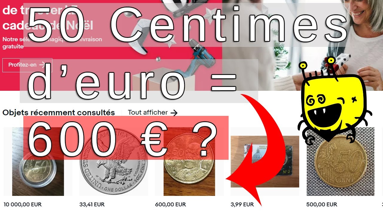 Piece 50 centimes euro rare