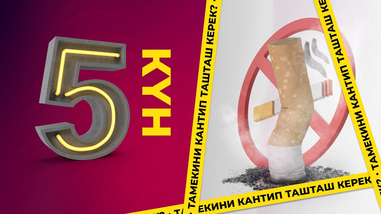 Бешинчи күн | Тамекини кантип таштоо керек?
