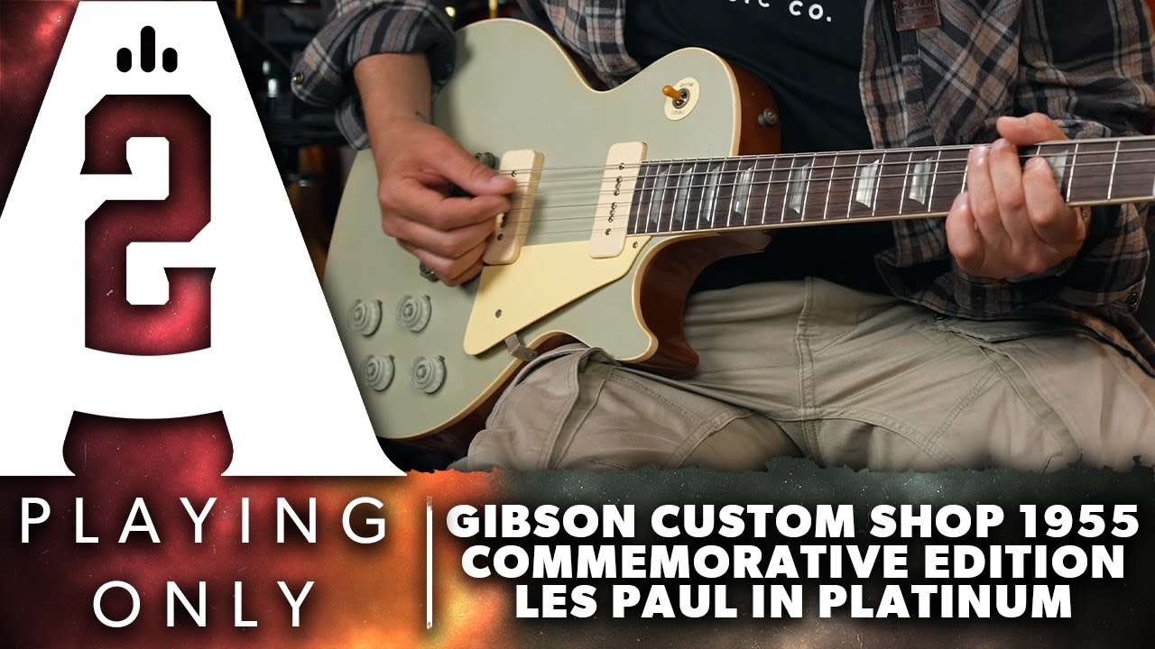 Gibson Custom Shop 1955 NAMM Show Commemorative Edition Les Paul in Platinum - Playing Only