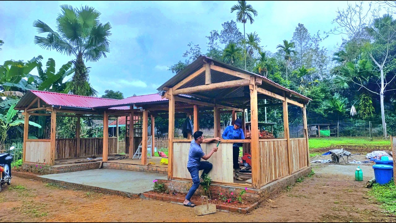 Sweating in the rain: New look of the tiny house, Amazing achievement of CUONG & LAN