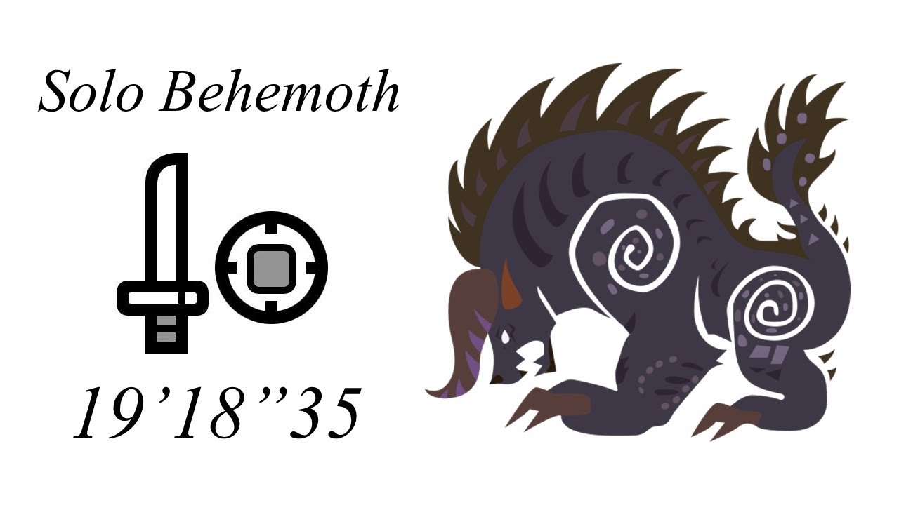 MHW: Behemoth Solo Sword and Shield - 19'18