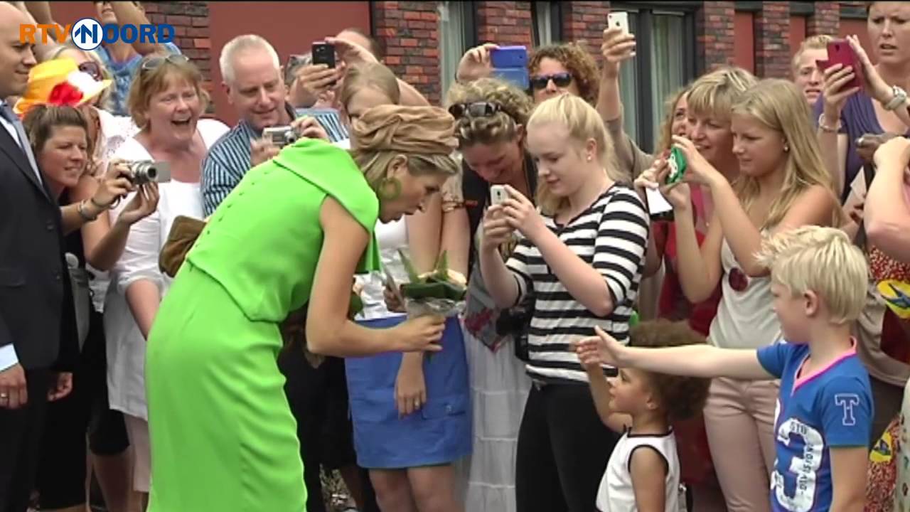 Koningin Maxima verovert de harten van Nieuwolda - RTV Noord