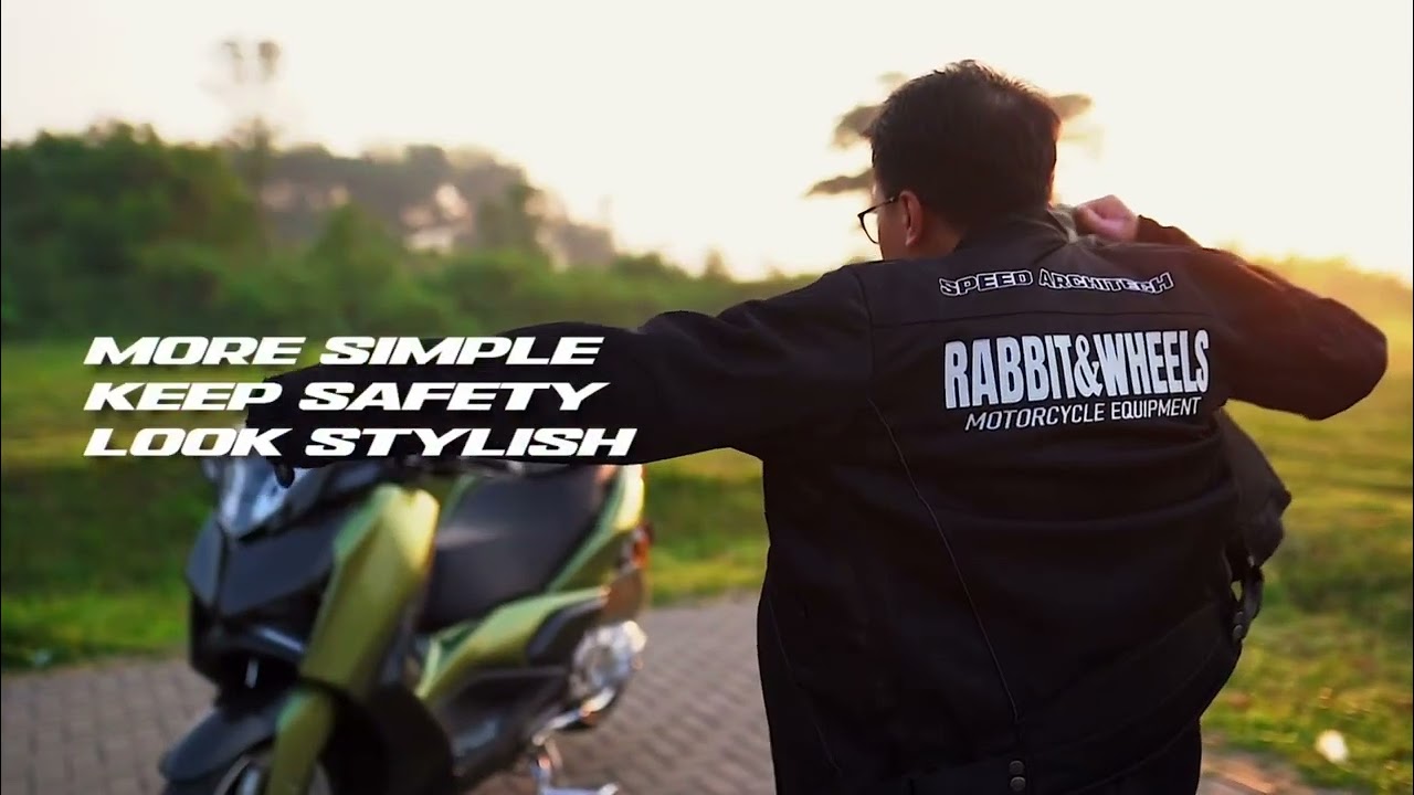 ALL NEW BASIC REGULER BLACK JAKET MSP RABBIT AND WHEELS