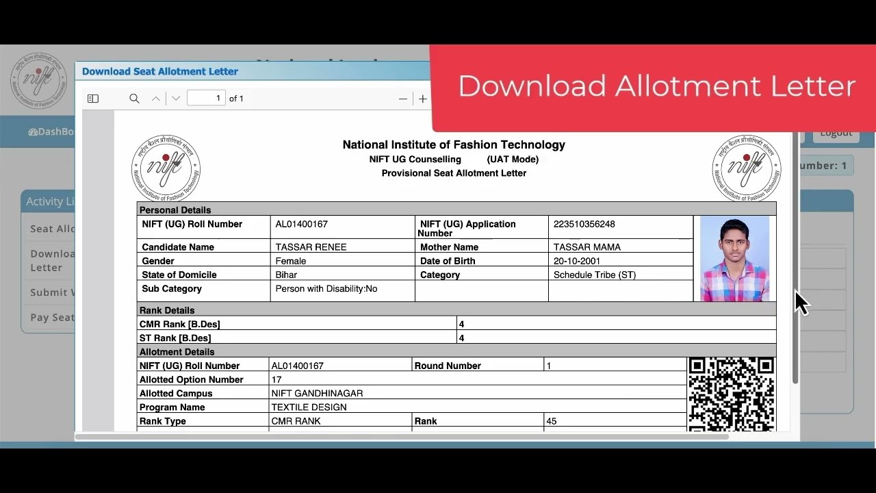 NIFT Seat Allotment Payment Details I NIFT Counselling 2026