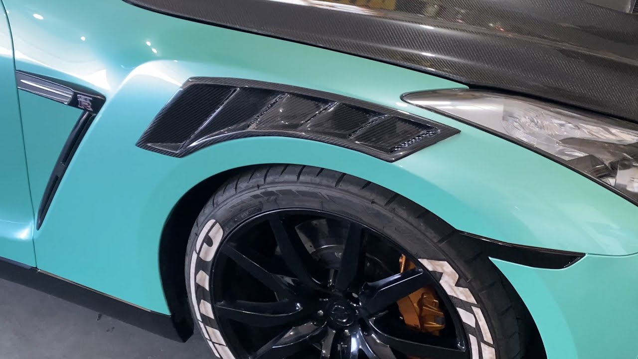 Installing Carbon Fiber Fender Vents on R35 GTR