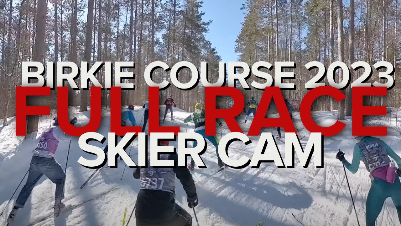SkierCAM - 49th American Birkebeiner Course 2023 -Wave 5 Start, FULL RACE