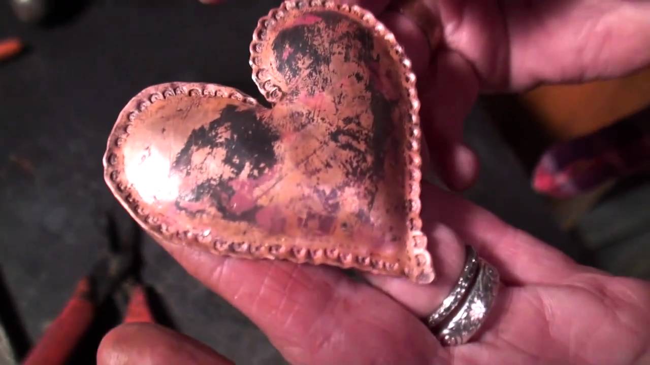 Sharon Delong Creates A Copper Heart