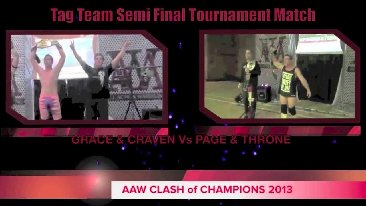 AAW CLASH of CHAMPIONS 2013 match card Promo