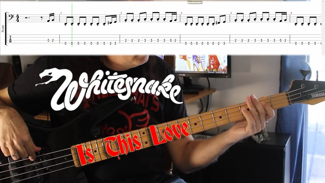 Whitesnake - Is This Love - Bass Cover-Lesson with Tab and Score
